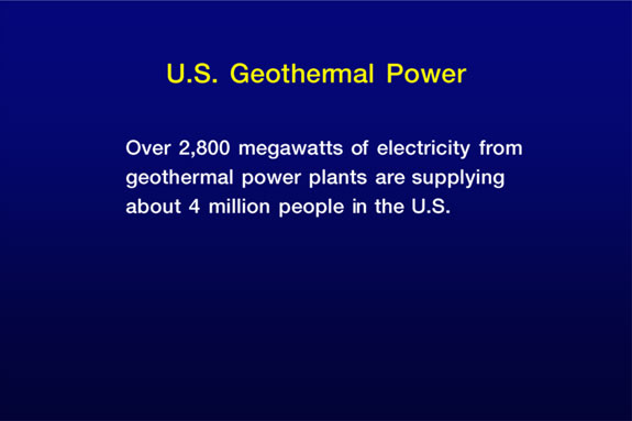 US Geothermal Statistics