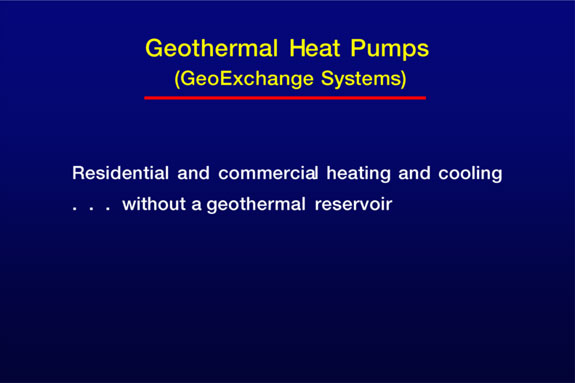 Geothermal Heat Pumps